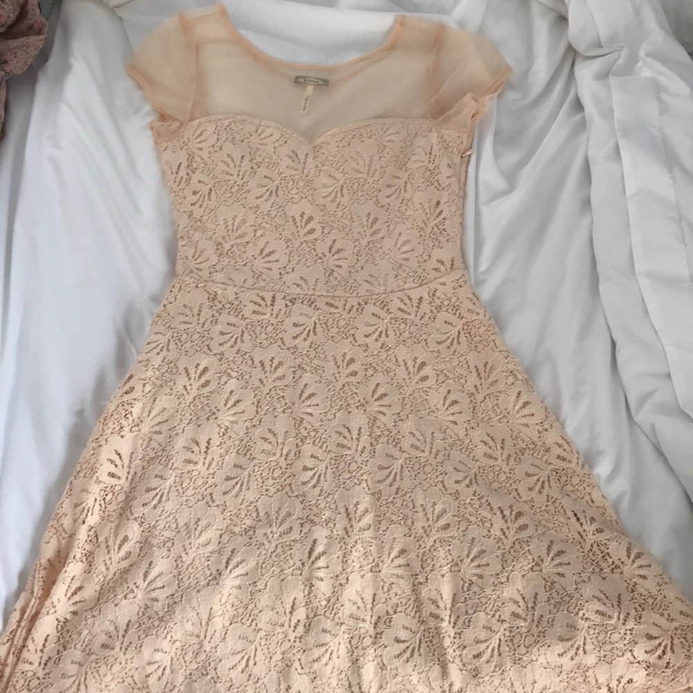 Pacsun lace fit and flare dress